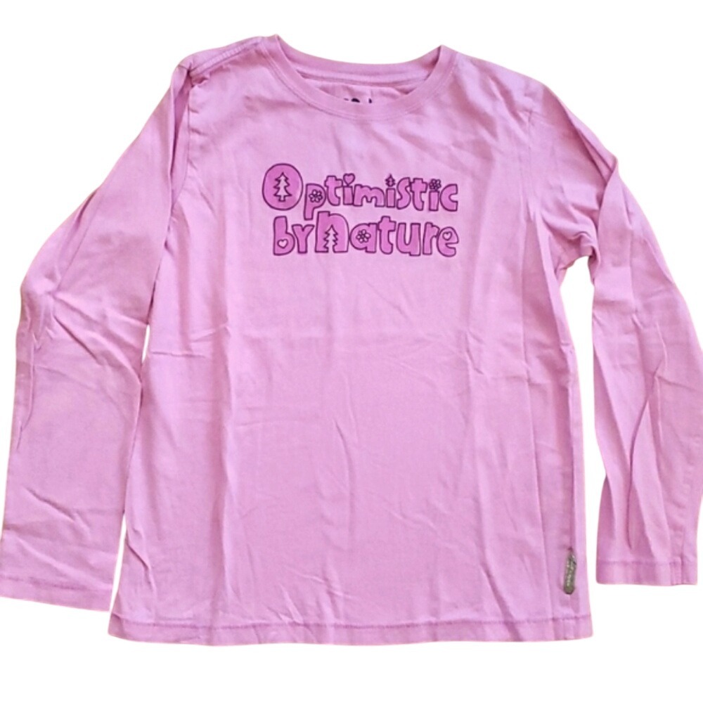 Good Karma Girls Life is Good‎ Pink Long Sleeve Shirt Size 10